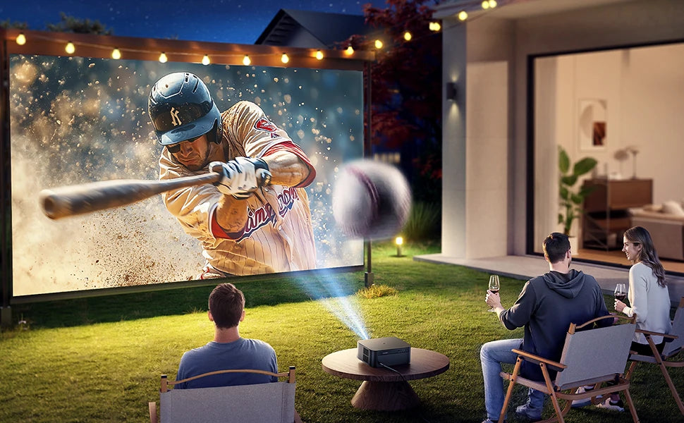 Projektor FHD 1080P - licenciran Netflix, samodejno ostrenje z umetno inteligenco, podpora za 4K 