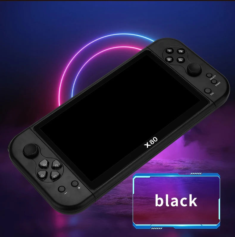 Igralna konzola z velikim zaslonom X80 7-palčni TFT800*480 HD True Color Screen 3000mah ročna igralna konzola rojstnodnevno božično darilo
