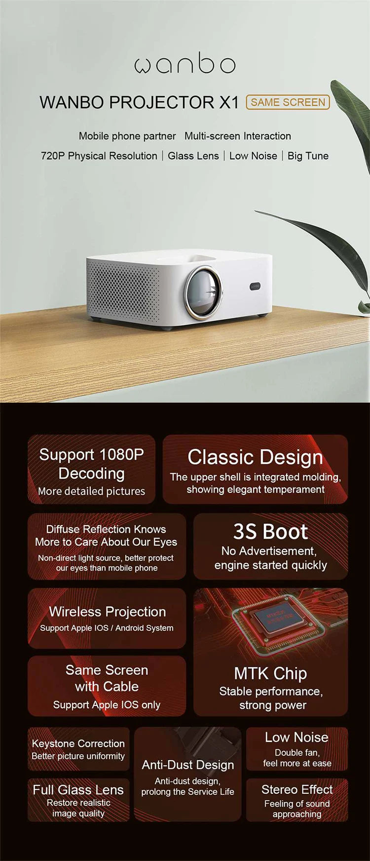 wanbo x1 multimedia mini portable hd 1080p android led cinema small mobile smart phone bluetooth wifi projector