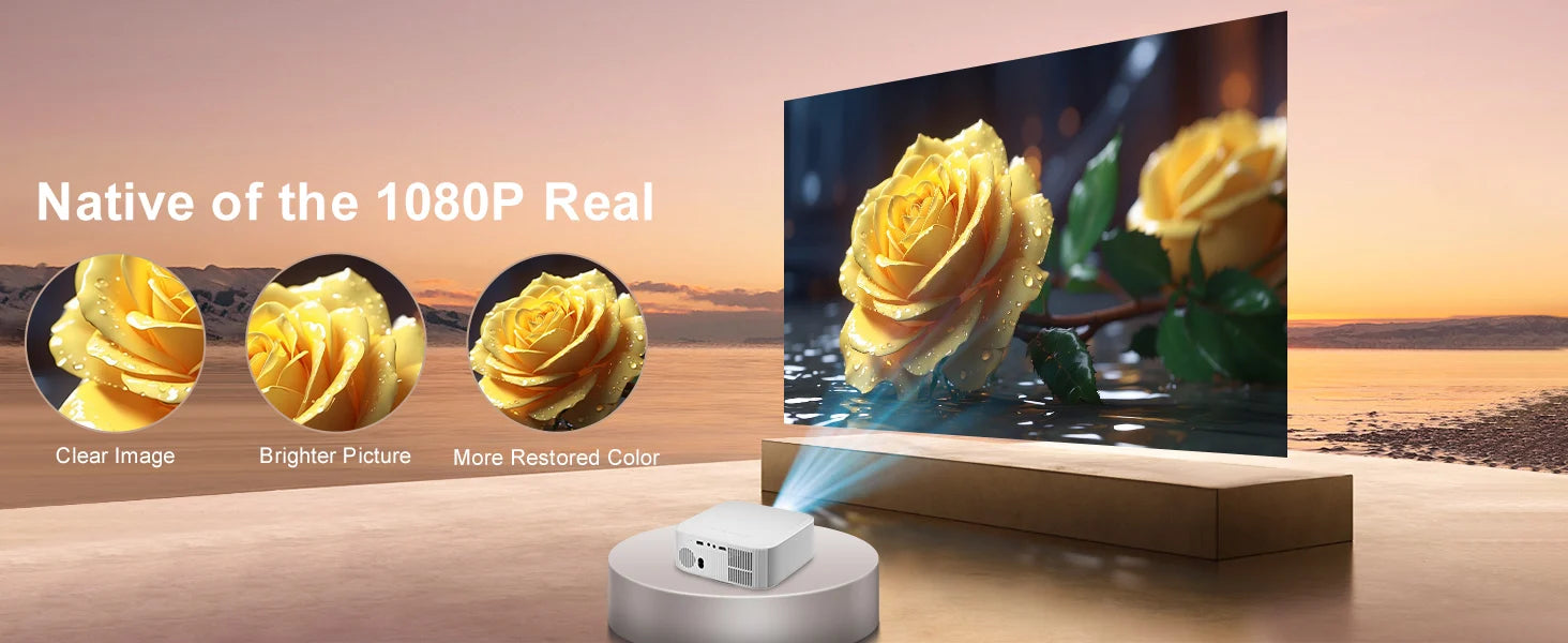 Pametni projektor Salange P92MAX Android 13 – z licenco Netflix, podpora za 4K 