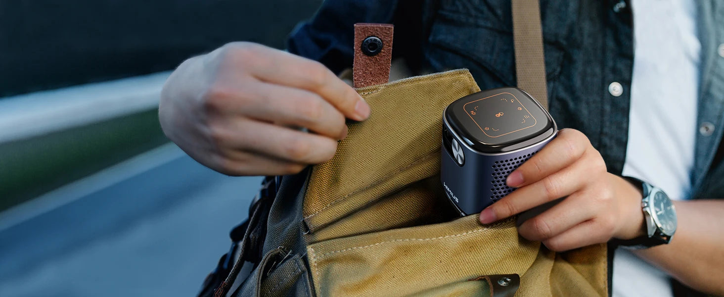 Mini projektor WiMiUS DLP | 1080P HD, pametni Android, prenosni in brezžični 