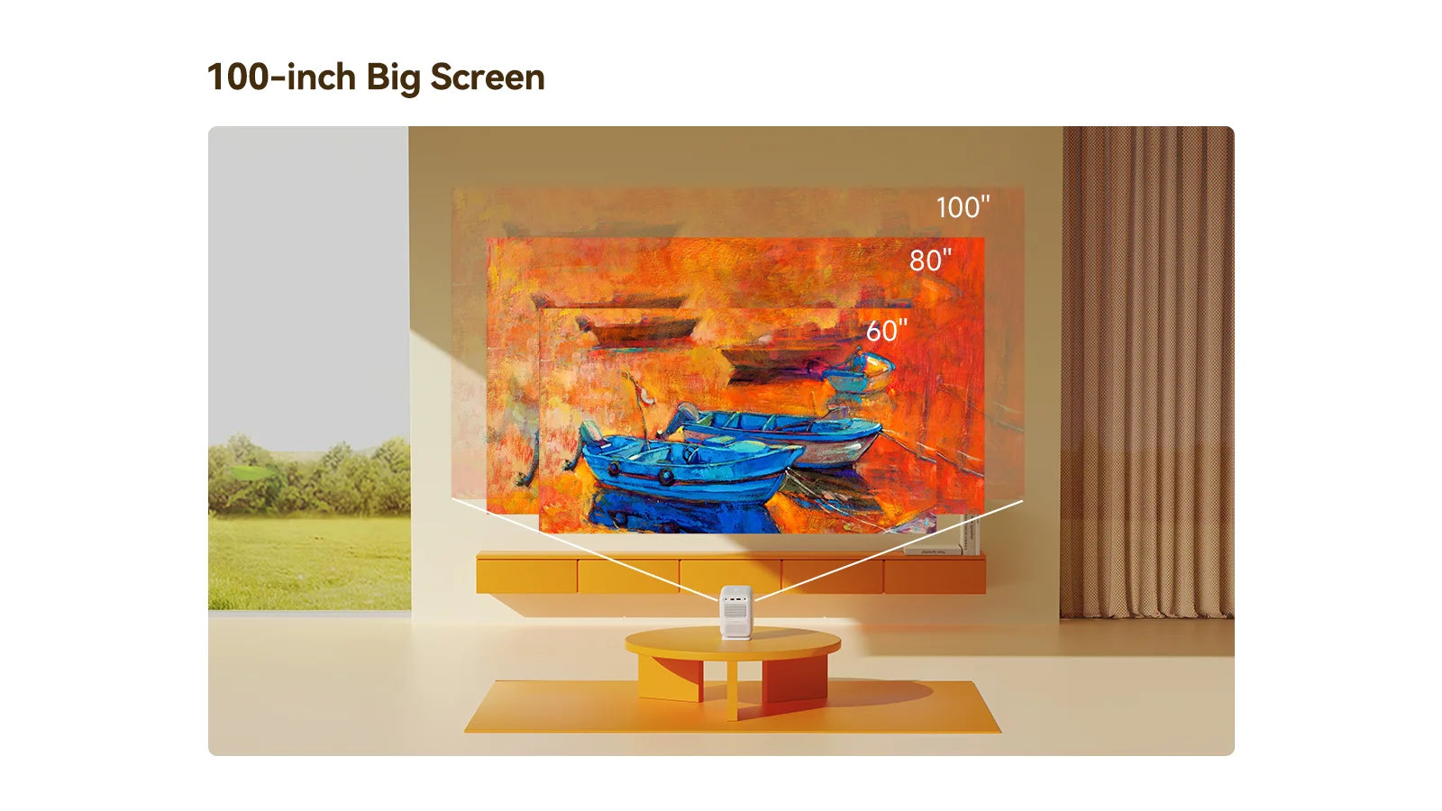 Wanbo Dali 1 Mini Prenosni žarkovni projektor s samodejnim ostrenjem Android 9.0 350ANSI Dual Wifi 6 ASA 3.0 Proyector 2*5W HIFI zvočnik 