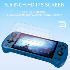 POWKIDDY X55 Retro Handheld Game Console | 5.5'' IPS Screen, 1280x720, RK3566 – Ideal for Children's Gifts