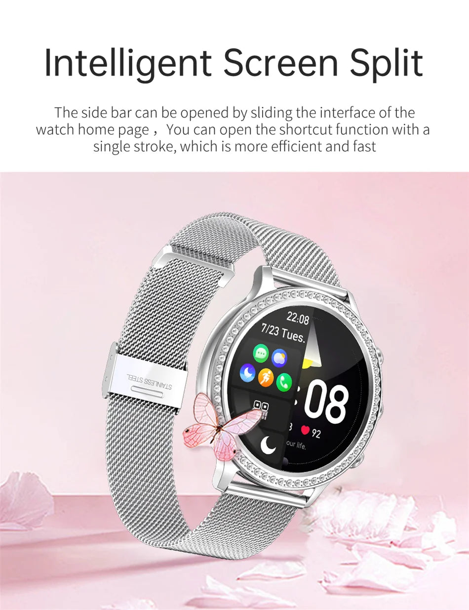 Ladies Smart Watch G9 Women Bluetooth Call Sport PPG+ECG SmartWatch for Women Gift