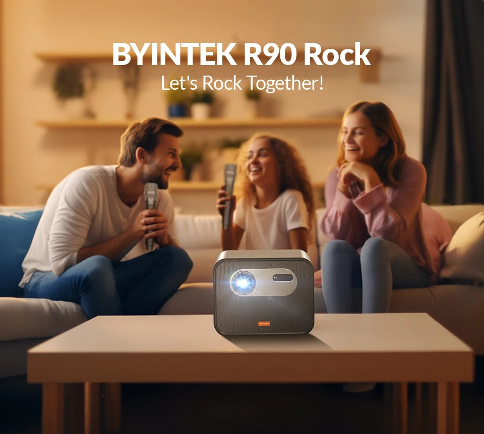 BYINTEK R90 Rock Full HD 1080P DLP projektor - 2200 ANSI lumnov, Android TV 11