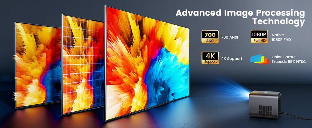 Projektor, ki podpira Wimius 4K - 30000 lumnov, samodejno ostrenje, WiFi 6 in Dolby Audio 