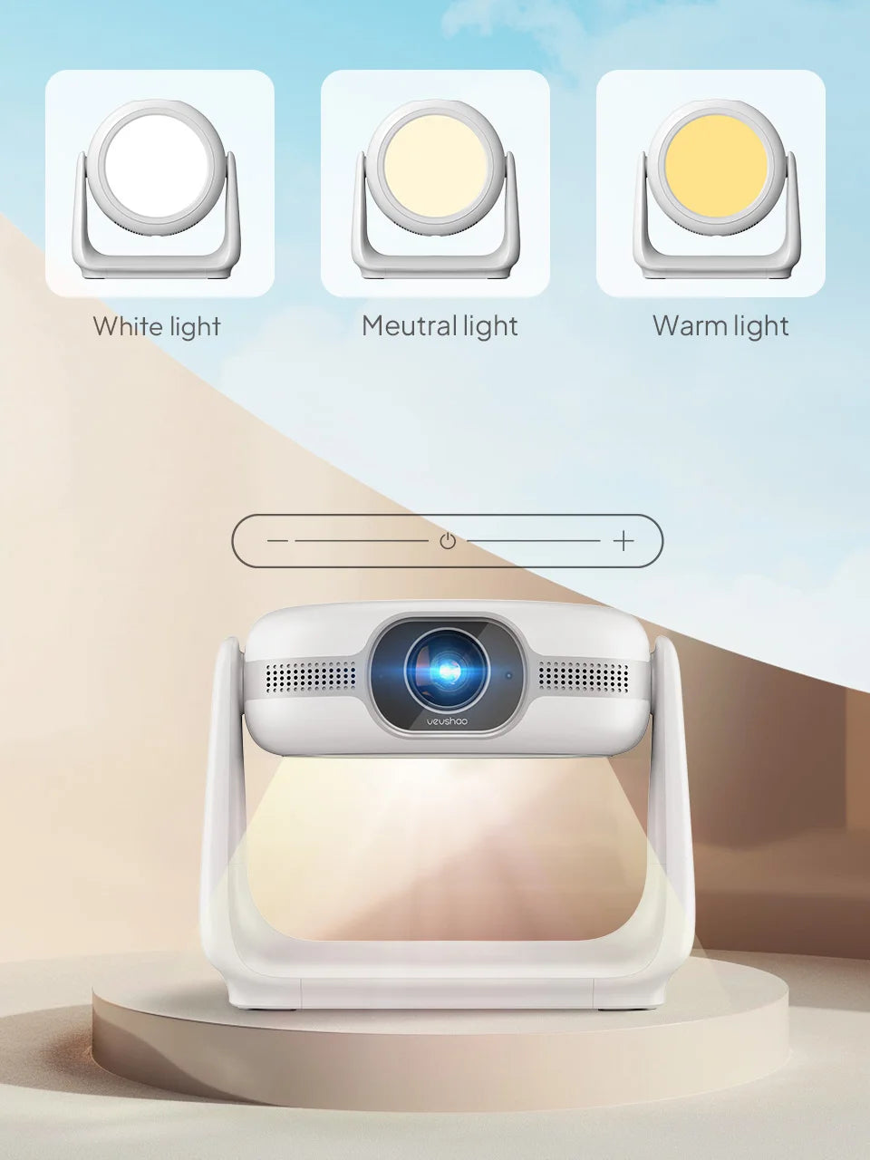 Pametni projektor Vevshao A10 - 1080P, Android 11, 5G WiFi, podpora za 4K 