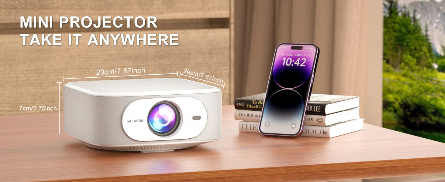 Pametni projektor Salange P92MAX Android 13 – z licenco Netflix, podpora za 4K 