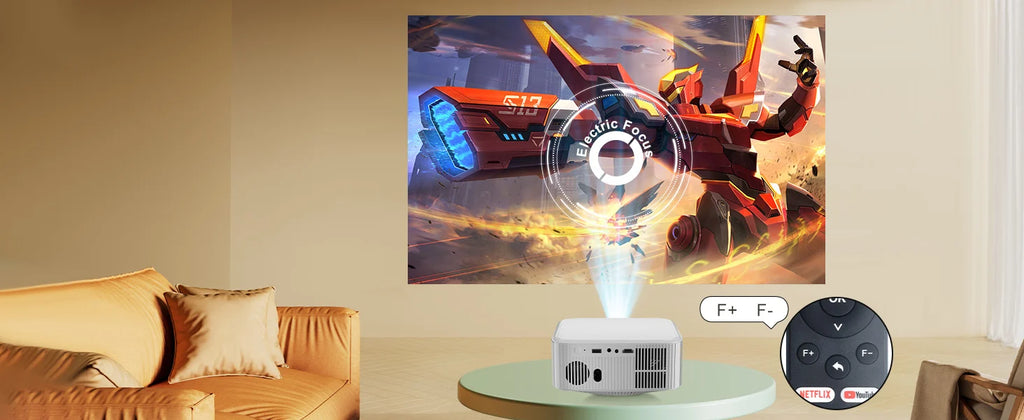 Pametni projektor Salange P92MAX Android 13 – z licenco Netflix, podpora za 4K 