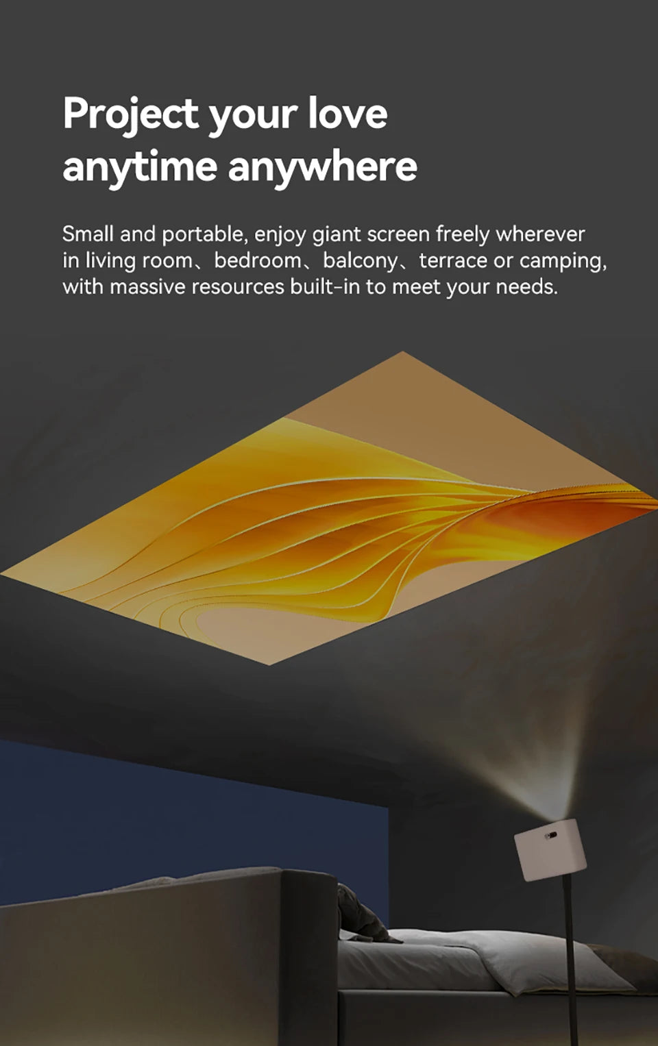 Wanbo Mini Protable Multimedia 720P Smart Projector Proyector Home Theater Video Beam LED 250 ANSI Projector Full HD