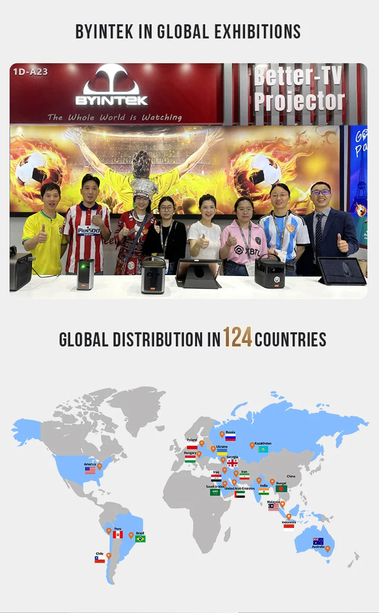 BYINTEK R90 Max 4K 3D laserski projektor - AI samodejno ostrenje, Android, Full HD 1080P 