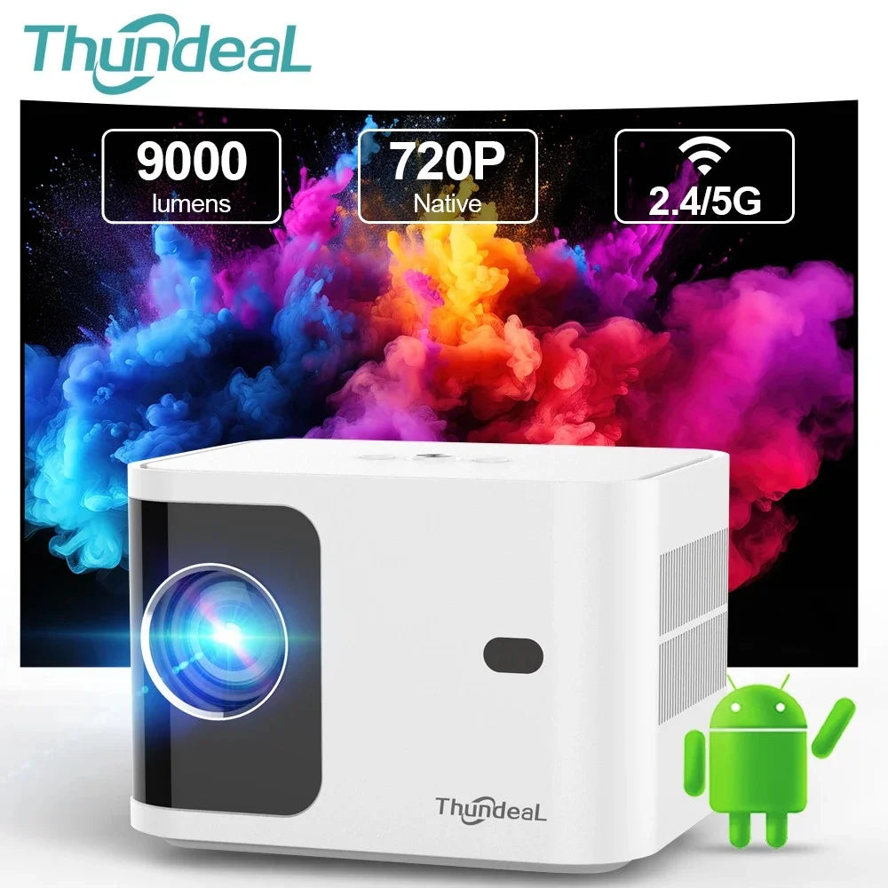 Mini projektor ThundeaL TD91/TD91W HD - 1080P, podpora za 4K, 5G WiFi, Android 