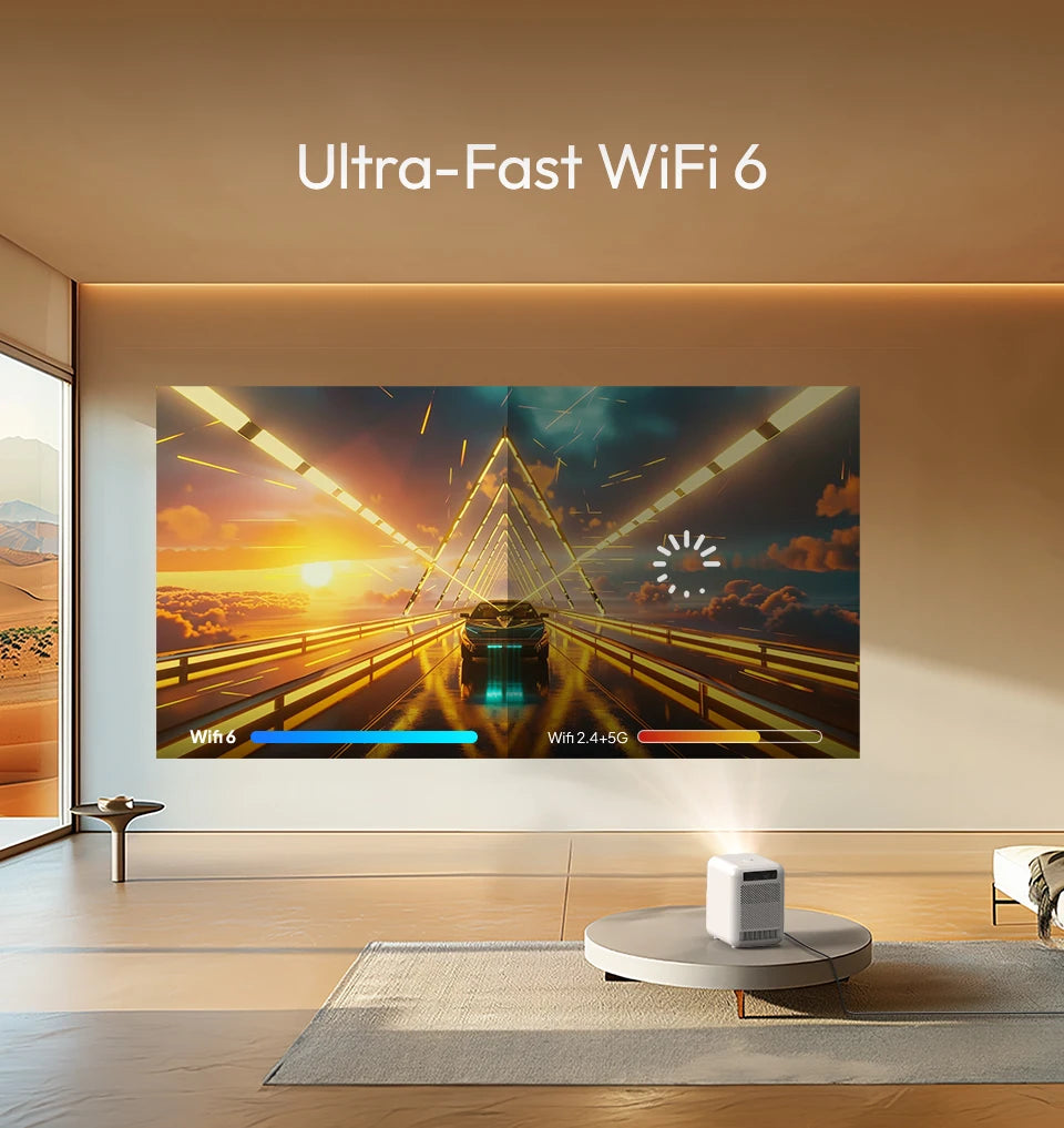 BYINTEK LOVE U4 Smart Mini projektor za domači kino 4K 1080P Video Android WIFI za pametni telefon Kino 