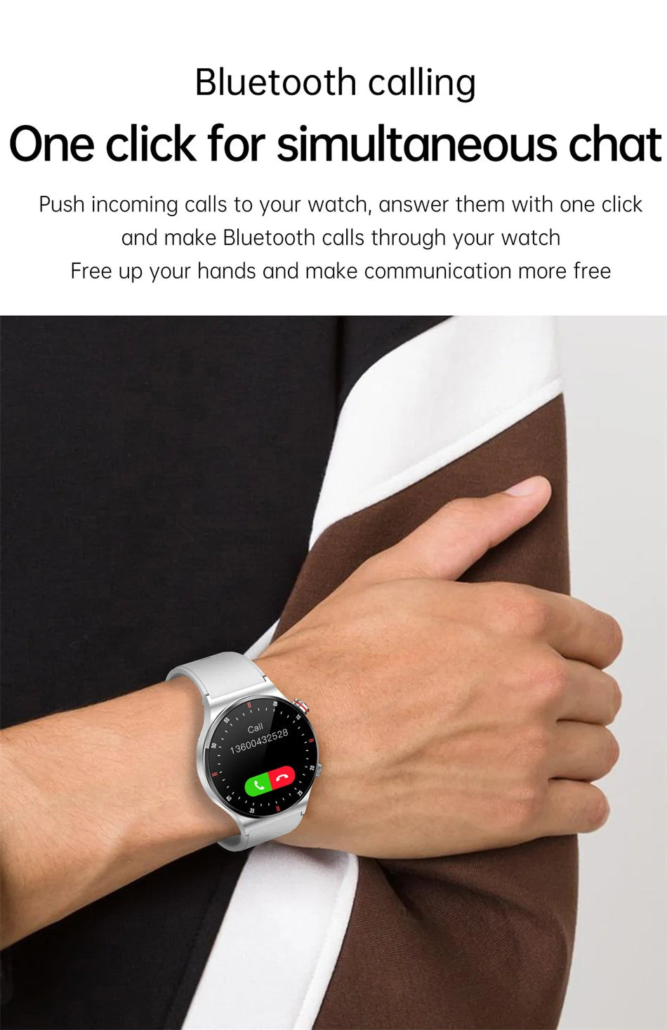 GPS ECG+PPG Bluetooth Call Smart Watch Men 2024 Sports Bracelet NFC Waterproof Custom Watch Face Men SmartWatch For IOS Android