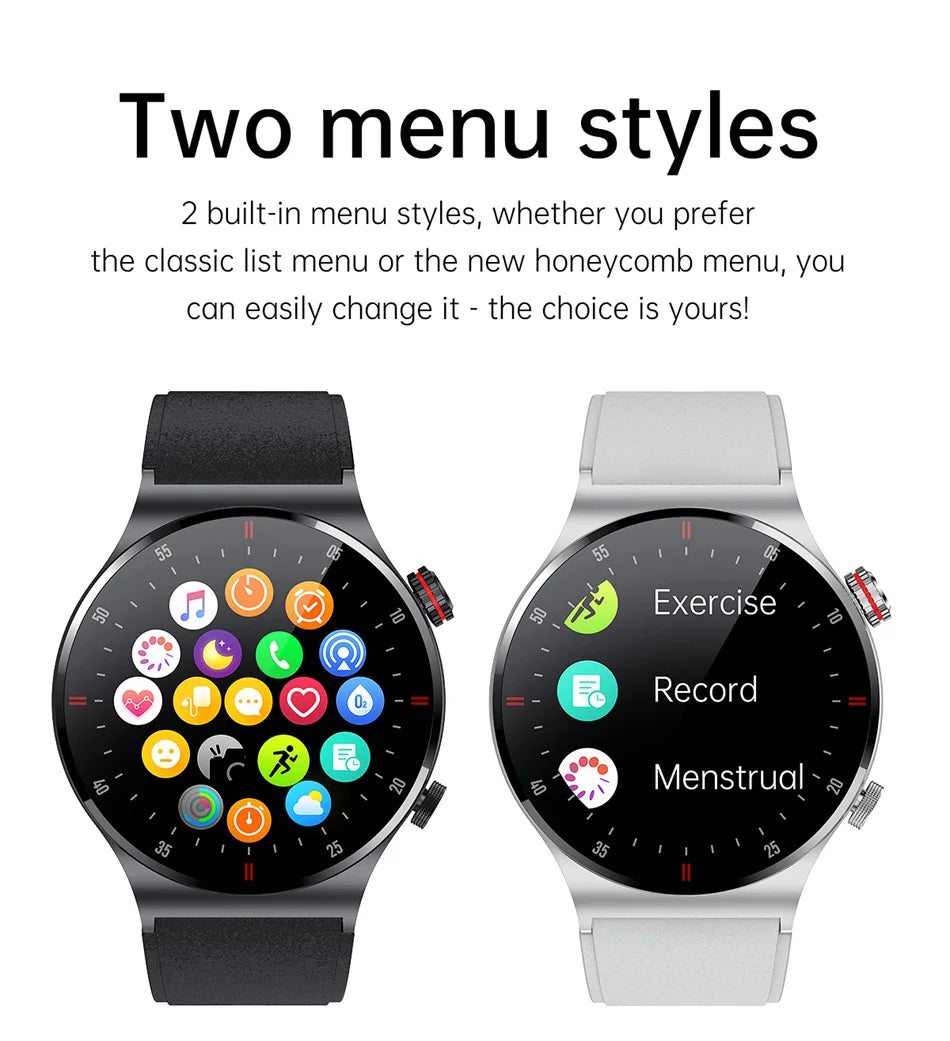 GPS ECG+PPG Bluetooth Call Smart Watch Men 2024 Sports Bracelet NFC Waterproof Custom Watch Face Men SmartWatch For IOS Android