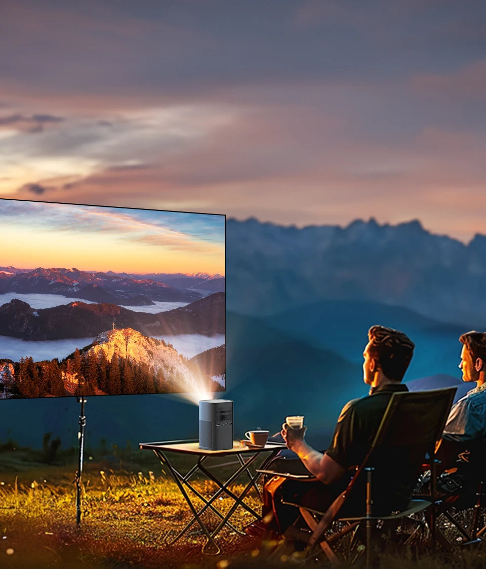 VEVSHAO V30 3D projektor - 4K pametni prenosni domači kino Android 