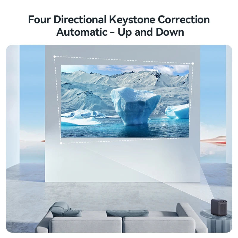 Projektor Wanbo TT Mini projektor s certifikatom Netflix 1080P Linux System, 650ANSI 4K Dolby Audio HDR10 Pametni domači kino 