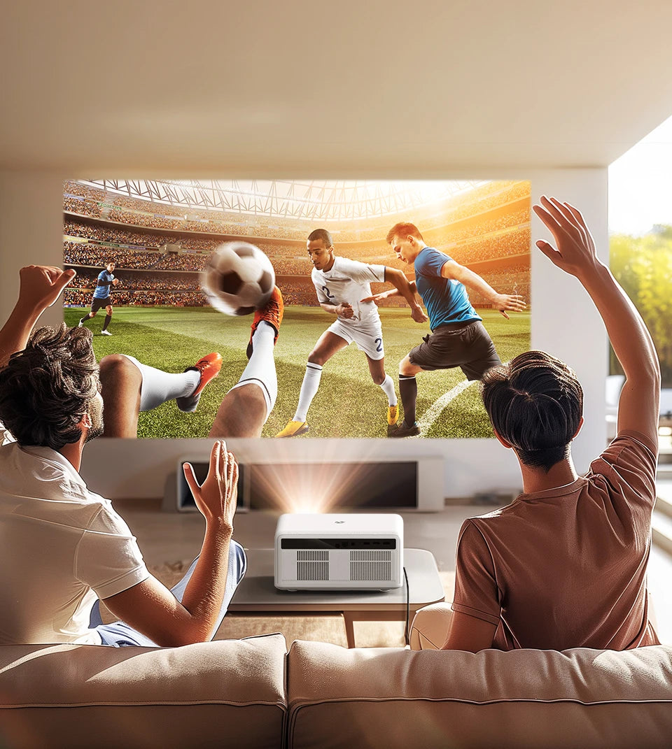 Pametni projektor BYINTEK LOVE U14 4K - 1250 ANSI lumnov, Full HD 1080P, WiFi 6, Bluetooth, samodejno ostrenje, pripravljen za domači kino 