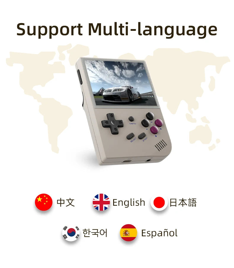 ANBERNIC RG35XX Plus Retro ročna igralna konzola | 3,5'' IPS zaslon, Linux, HD-MI TV izhod, prenosni predvajalnik video iger