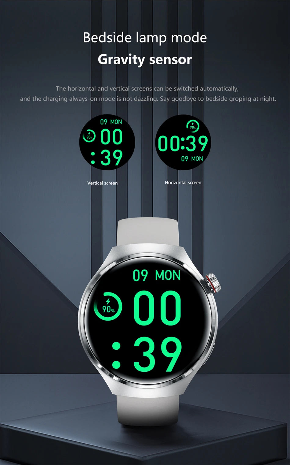 Watch 4 Pro Smartwatch for Men | 360x360 HD Screen, BT Call, NFC, IP68 Waterproof, Heart Rate & Blood Oxygen, 2024 Model