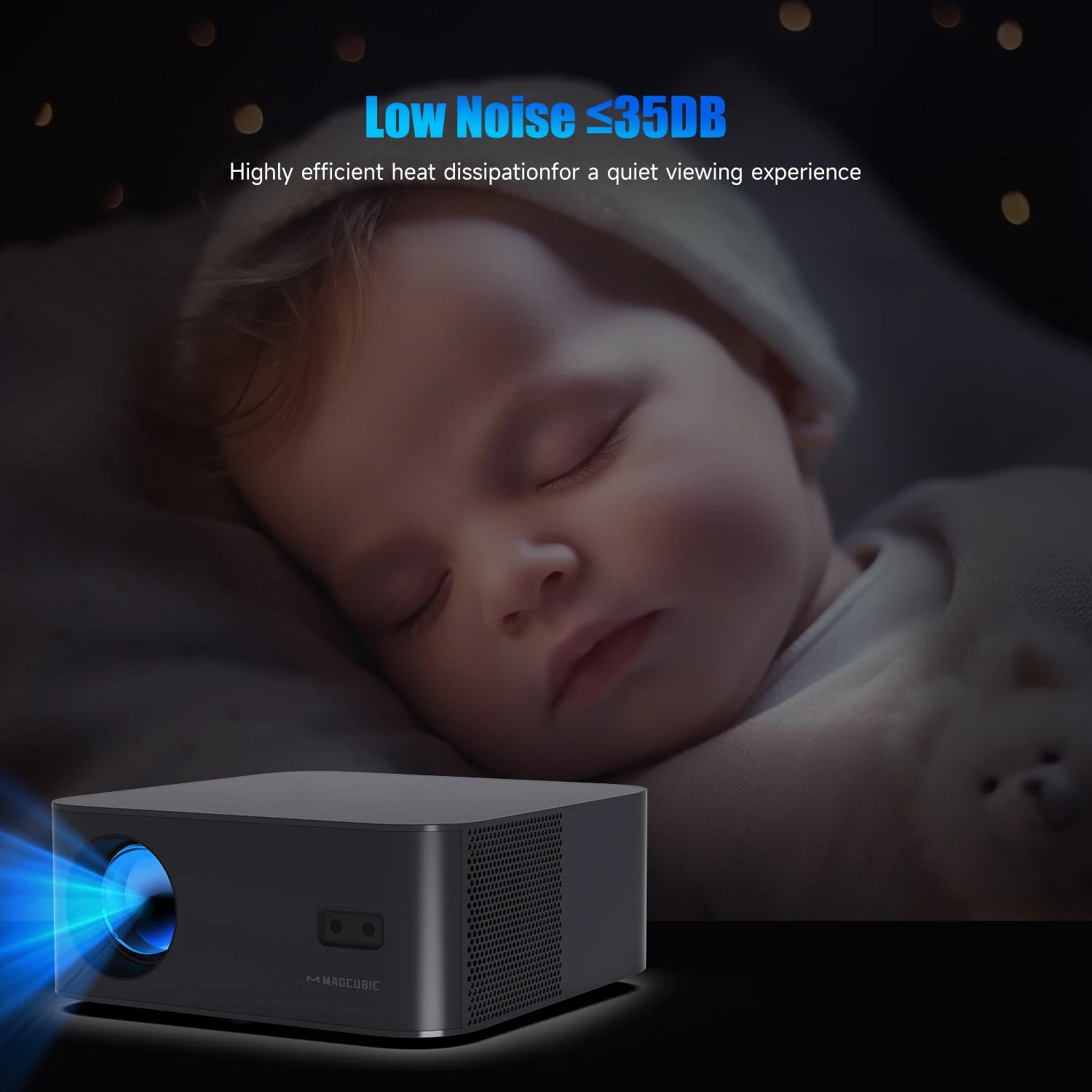 Projektor Magcubic HT600 - 1080P, 550 ANSI lumnov, Android 11 