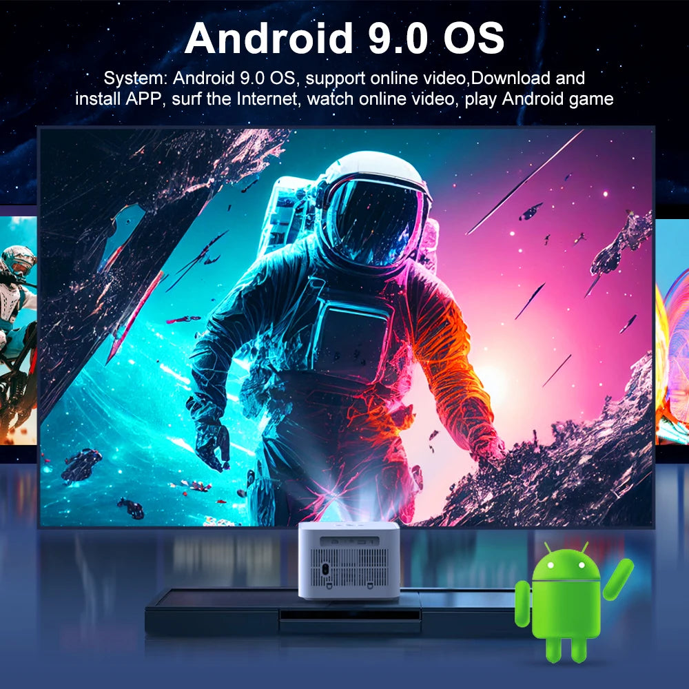 Mini projektor ThundeaL TD91/TD91W HD - 1080P, podpora za 4K, 5G WiFi, Android 