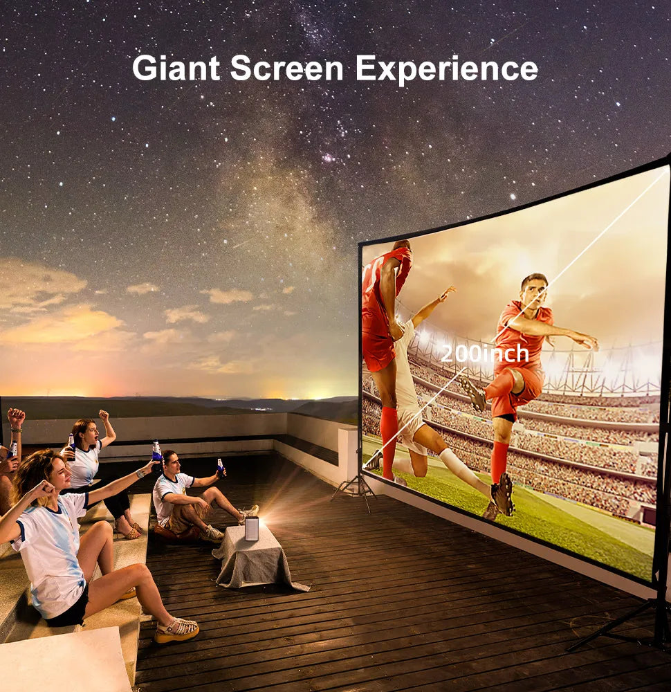 BYINTEK P70 3D 4K mini prenosni projektor DLP Auto Focus Smart Android WiFi LED 1080P video projektorji za domači kino z baterijo