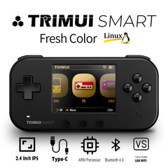 Smart Pro Handheld Game Console - 4.96'' IPS Screen, Linux System, Joystick, RGB Lighting, Retro Video Game Player