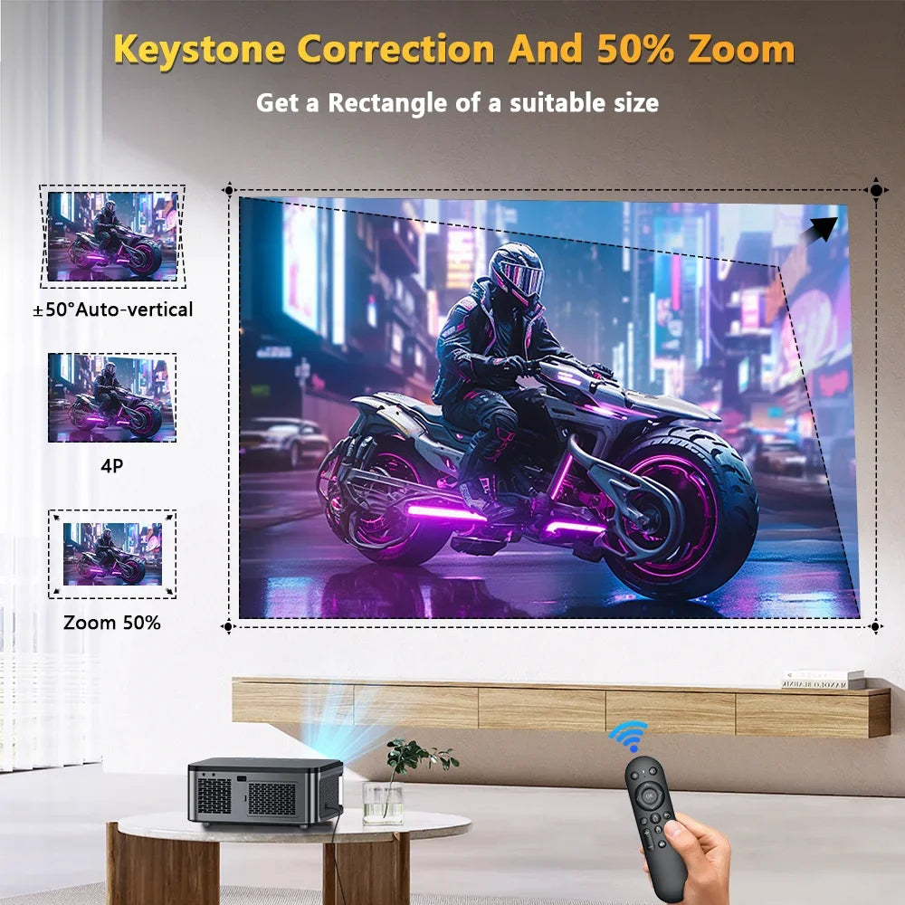 XIWBSY Full HD 1080P projektor 25000 lumnov Wifi6 8K Android projektor 3D Smart Home Theater Cinema Proyector Outdoor Beamer