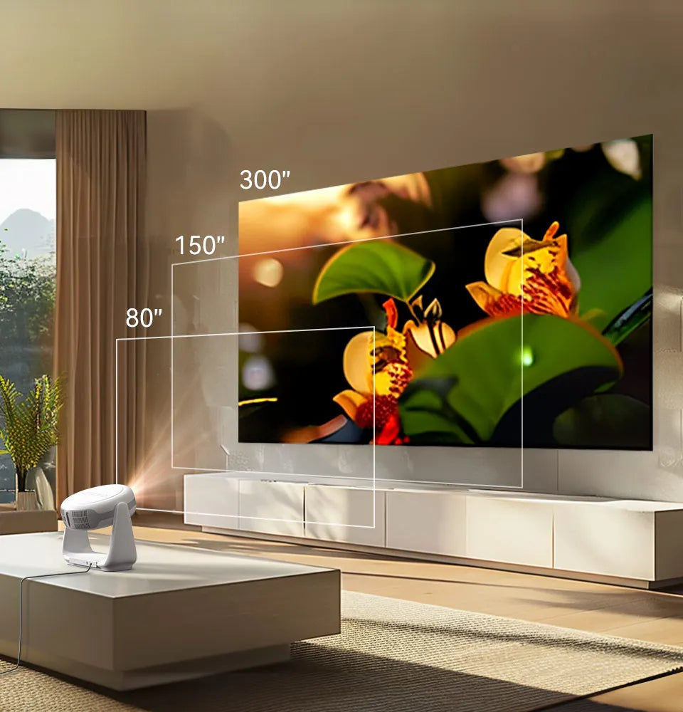 Vevshao A10 Smart Projector - 1080P, Android 11, 5G WiFi, 4K Support