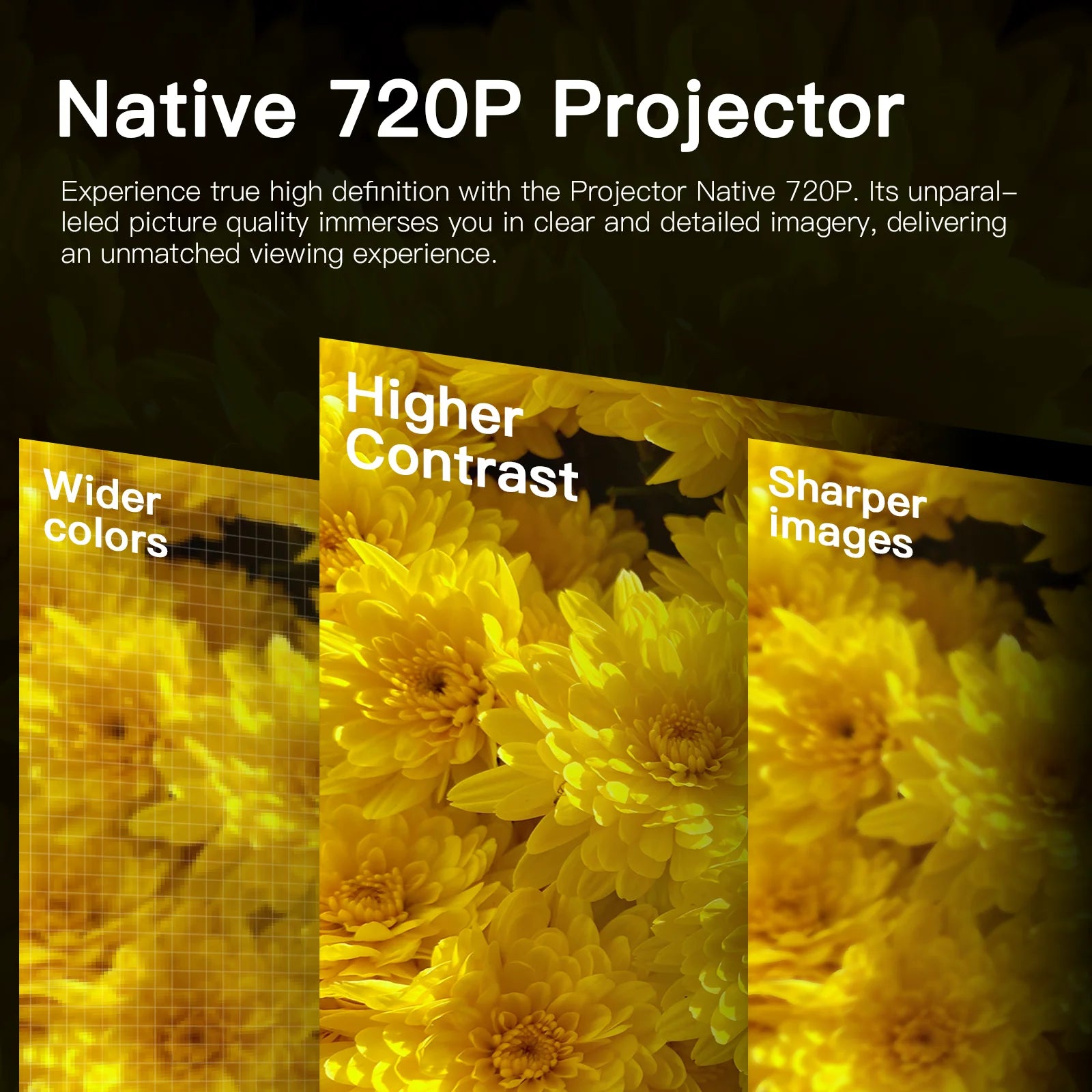 Pametni projektor Salange S40 - Android 11, podpora za 4K, WiFi 6 in BT 5.4 