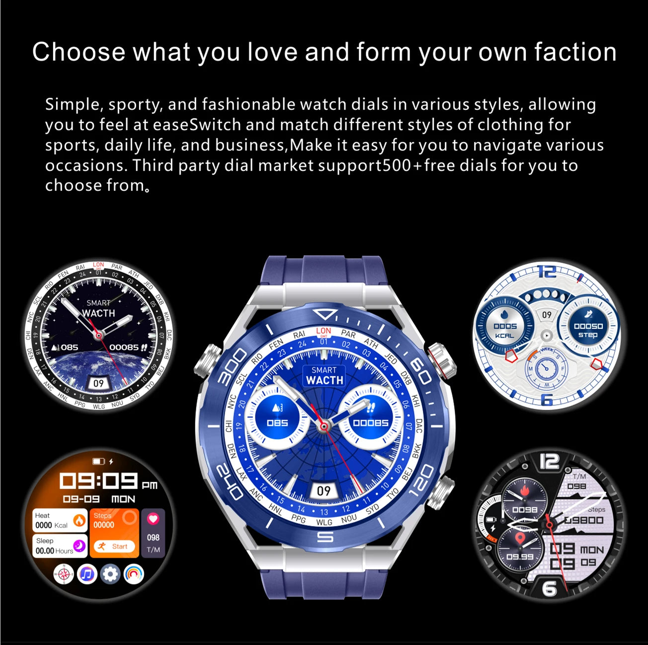 Smart Watch S10 Max Compass Resolving Direction Intelligent Remote Control Dual Strap Pairing iTrade.si
