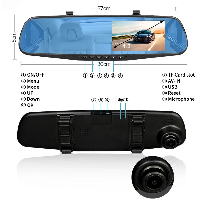 1080p Full HD DVR Dash Camera