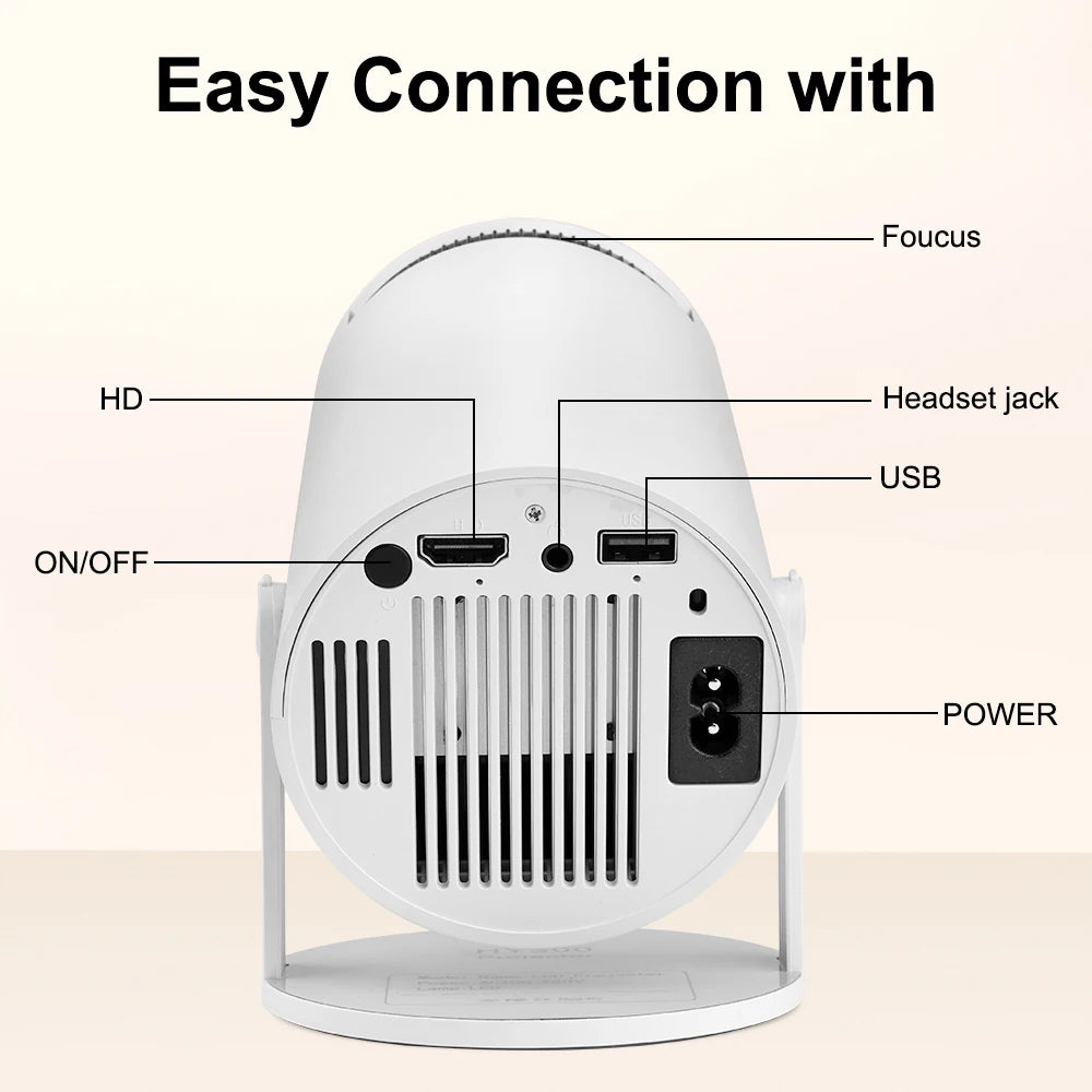 Mini projektor HY300 Pro Android 11 HD WiFi 260 ANSI