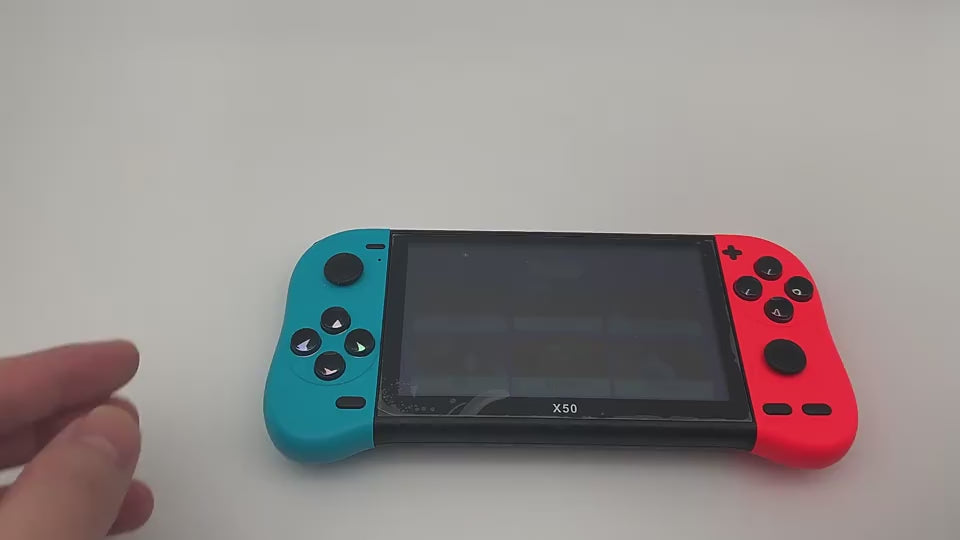 Igralna konzola X50 Plus Double Players Igralna škatla 5,1-palčna prenosna retro video igralna konzola, ročni predvajalnik iger 