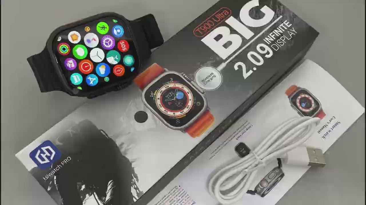 T900 Ultra Smart Watch | Series 8, Watch Plus App, Fitness & Health Tracker