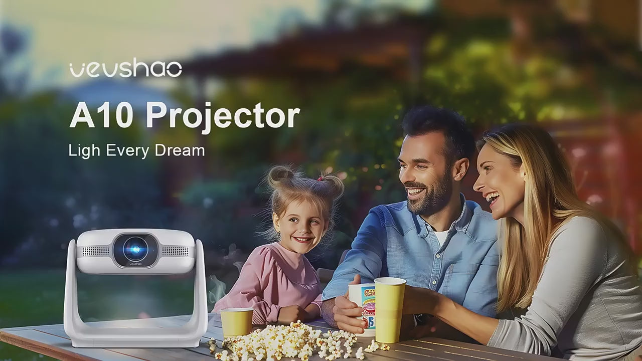 Pametni projektor Vevshao A10 - 1080P, Android 11, 5G WiFi, podpora za 4K 
