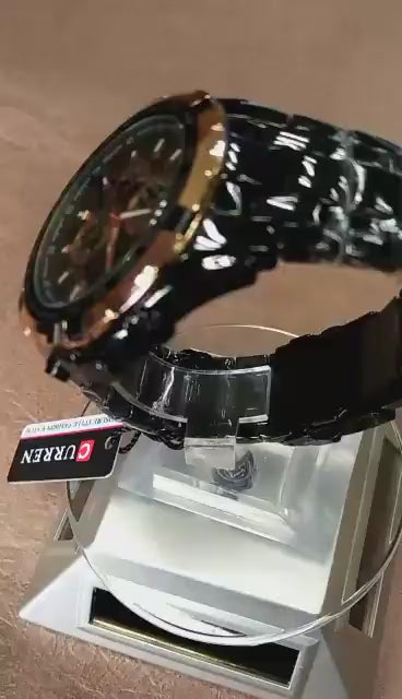 Curren 8023 Men's Sports Watch | Stainless Steel Band, Quartz Movement