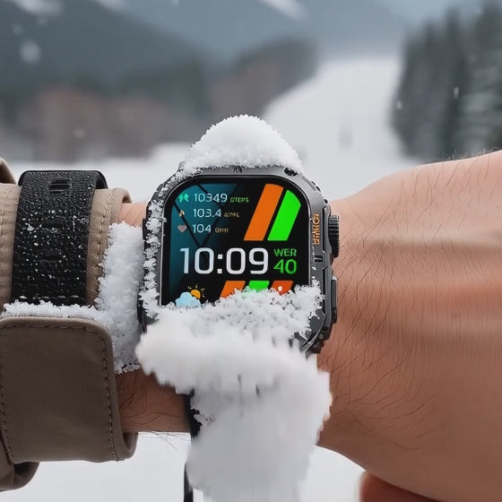 K61 Pro Smartwatch | 1.96'' AMOLED Screen, Bluetooth Music, Compass, 380mAh Battery