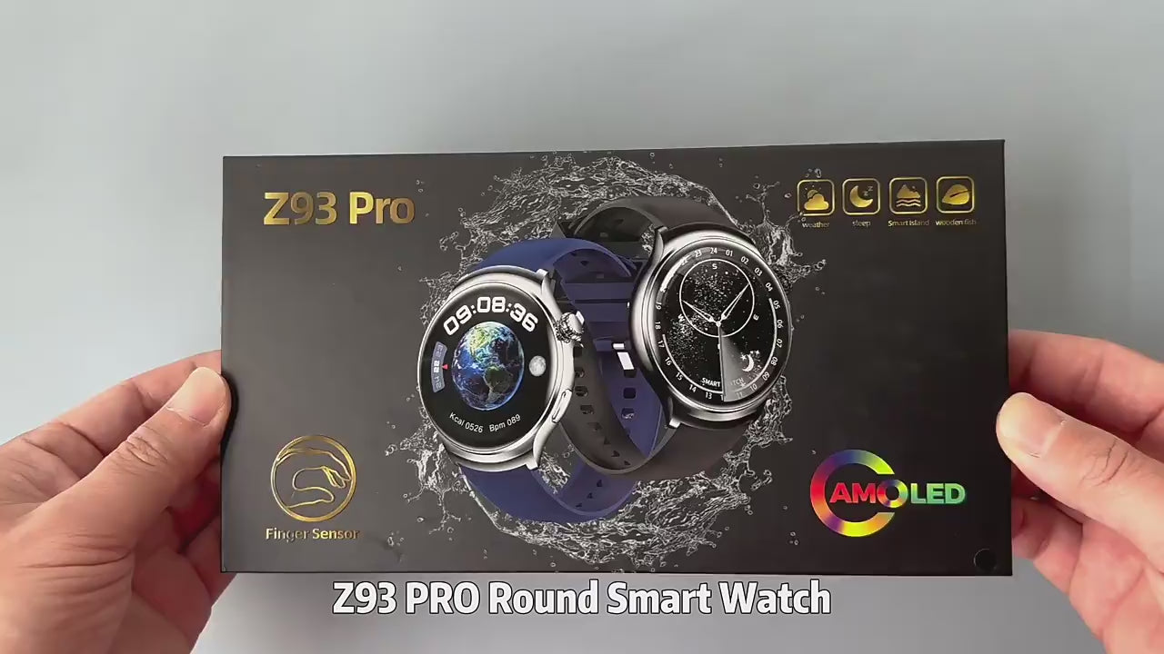 Z93 Pro Smartwatch – 1.52” AMOLED HD Display, Gesture Control, 3-7 Day Battery, Multi-Language, Health & Sports Monitoring