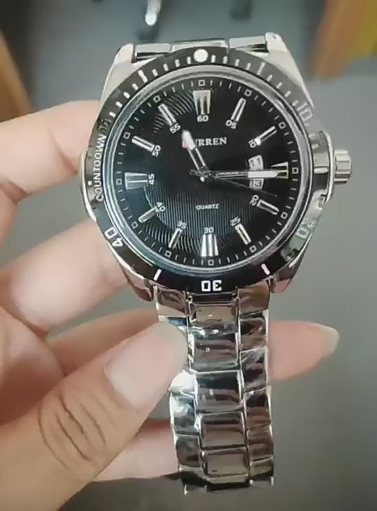 Curren 8110 Men's Quartz Watch | Fashion, Stainless Steel, Luxury Design