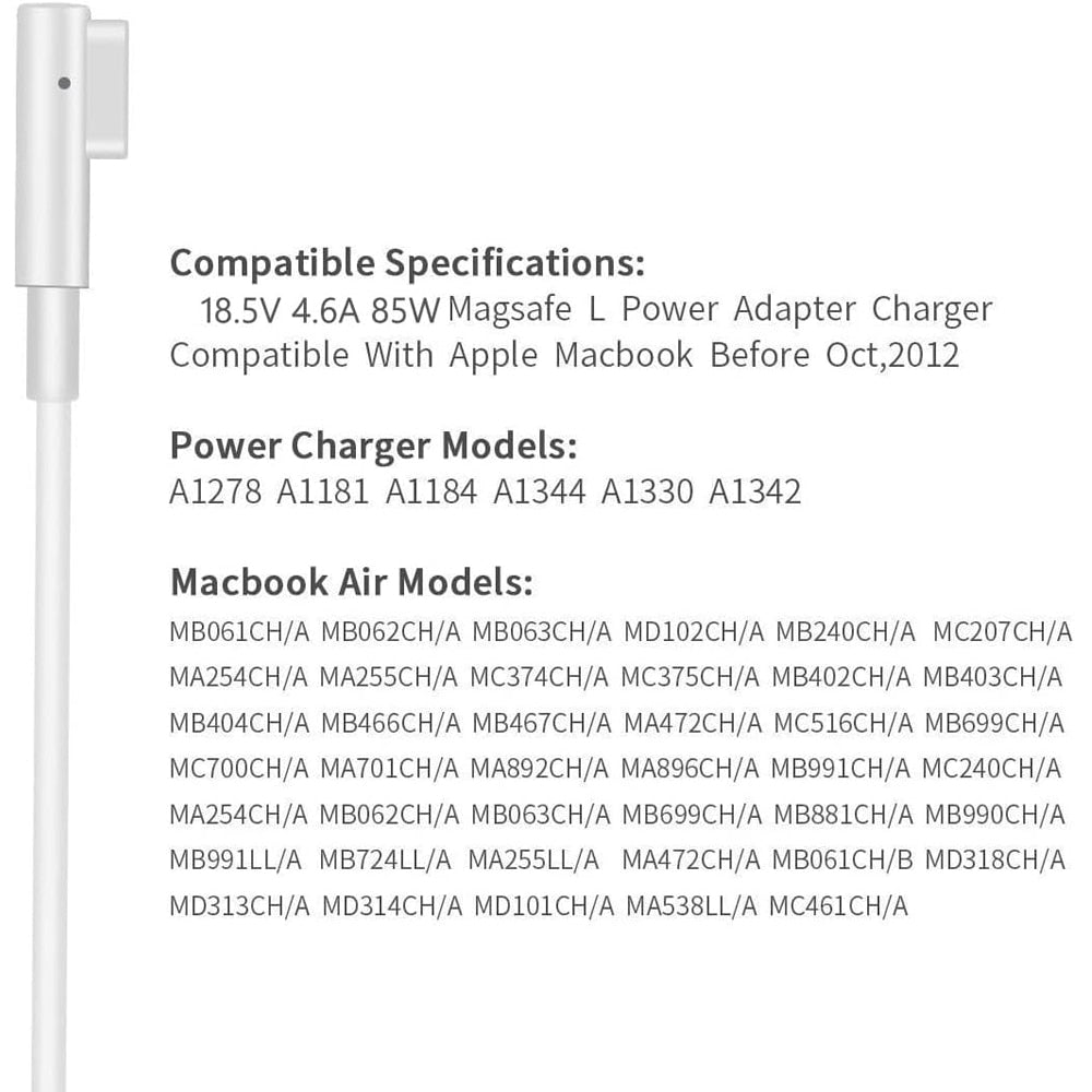 NRG+ MagSafe charger for Apple Macbook Pro 15 17 85W A1343