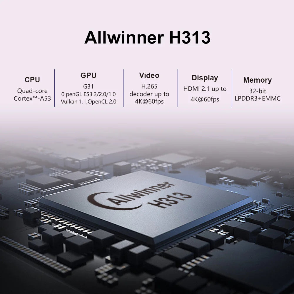 4K Ultra HD TV Stick | Allwinner H313 Quad-Core, 2GB+16GB, Smart TV Streaming iTrade.si