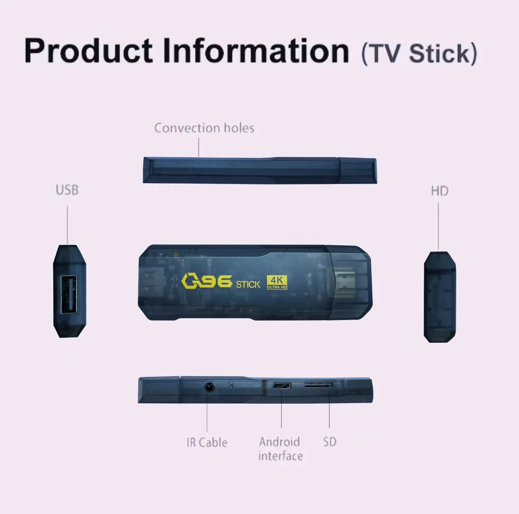 4K Ultra HD TV Stick | Allwinner H313 Quad-Core, 2GB+16GB, Smart TV Streaming iTrade.si
