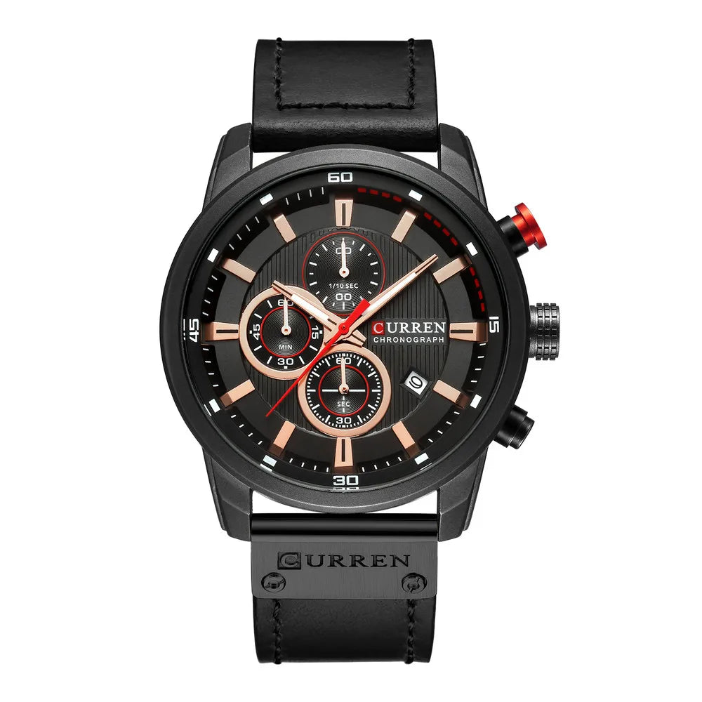CURREN 8291 Men's Watches Quartz Movement Fashion&Casual Auto Date Leather Band Watches iTrade.si