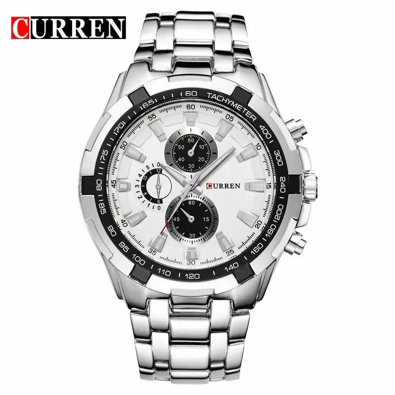 Curren 8023 Men's Sports Watch | Stainless Steel Band, Quartz Movement iTrade.si