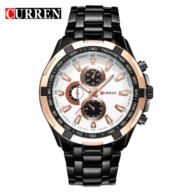 Curren 8023 Men's Sports Watch | Stainless Steel Band, Quartz Movement iTrade.si