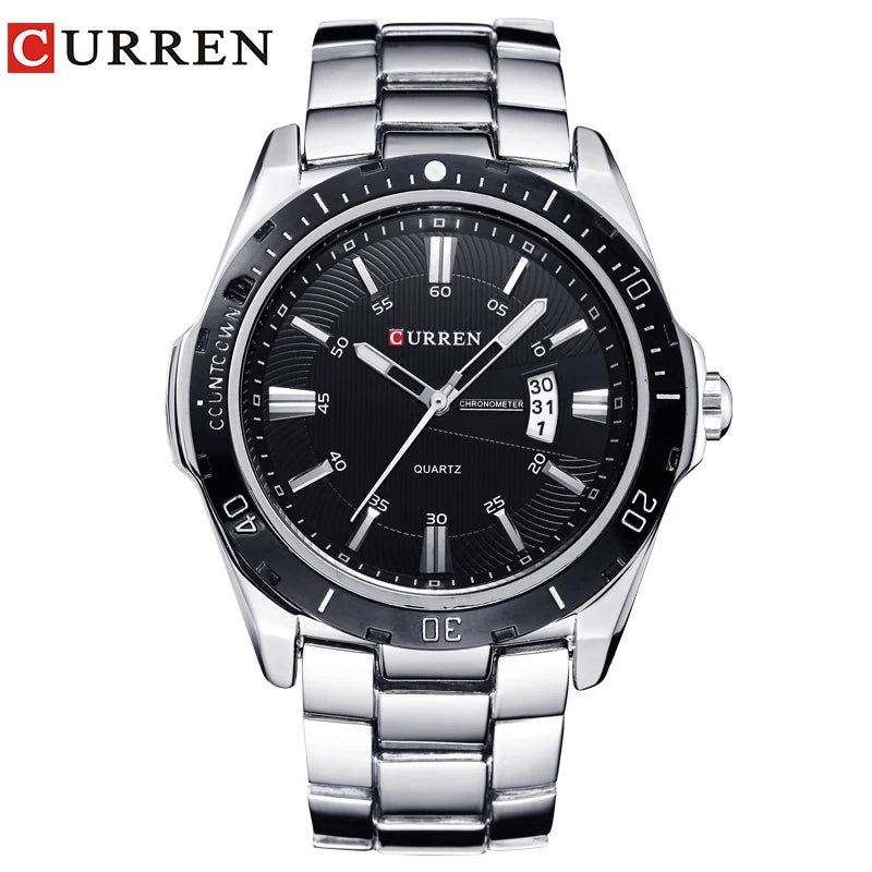 Curren 8110 Men's Quartz Watch | Fashion, Stainless Steel, Luxury Design iTrade.si
