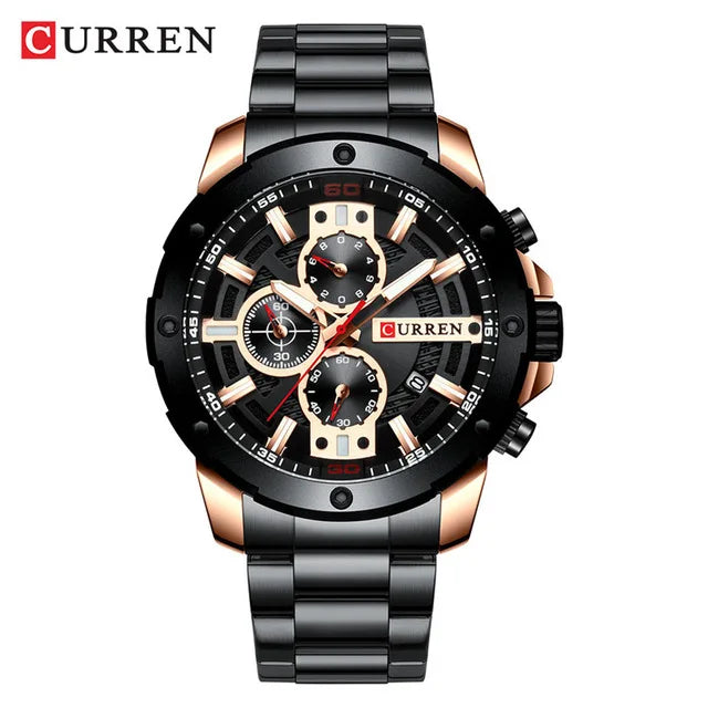 Curren 8336 Men's Chronograph Watch | Stainless Steel, Japan Quartz, Business Style iTrade.si
