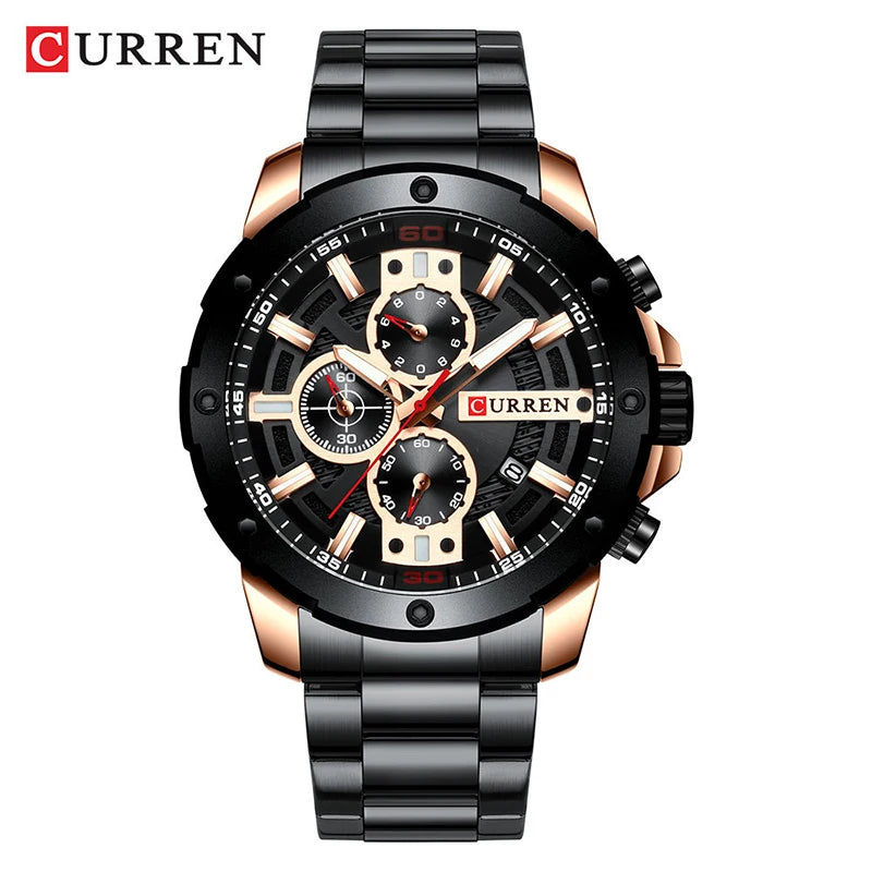 Curren 8336 Men's Chronograph Watch | Stainless Steel, Japan Quartz, Business Style iTrade.si
